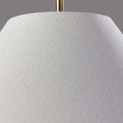 Lorvion Linen Drum Shade Flush Mount & Pendant - Antique Brass Ceiling Light